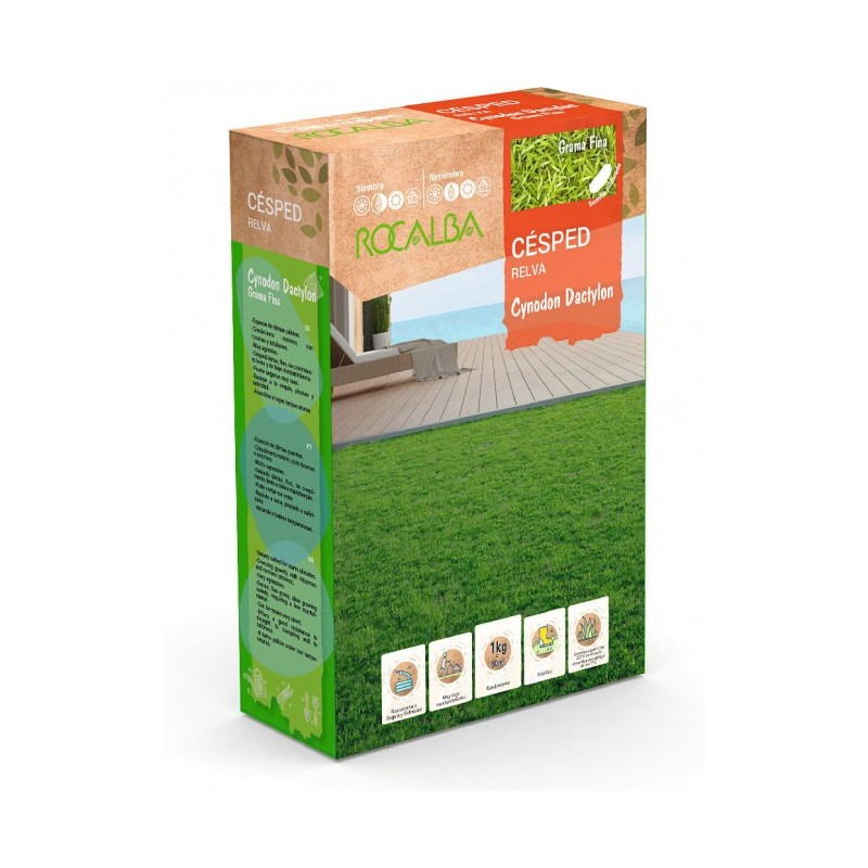 SEMILLAS CÉSPED RELVA CYNODON DACTYLON  (1KG)