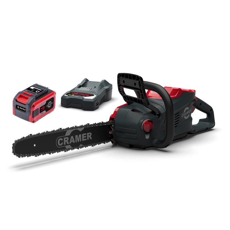 KIT DE MOTOSIERRA DE 48V 36 CM (INCL 1x4Ah, CARGADOR DE UNA RANURA, BOLSA SUAVE)