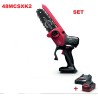 KIT MINI-MOTOSIERRA DE 48V CON ACEITE (INCLUIDO CARGADOR, BOLSA SUAVE)