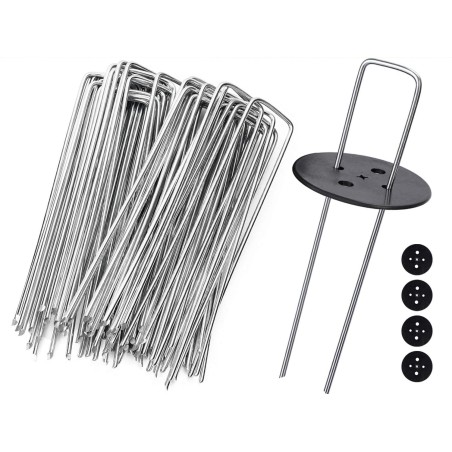 CLAVOS JARDÍN (100 PIQUETAS + 16 ARANDELAS)